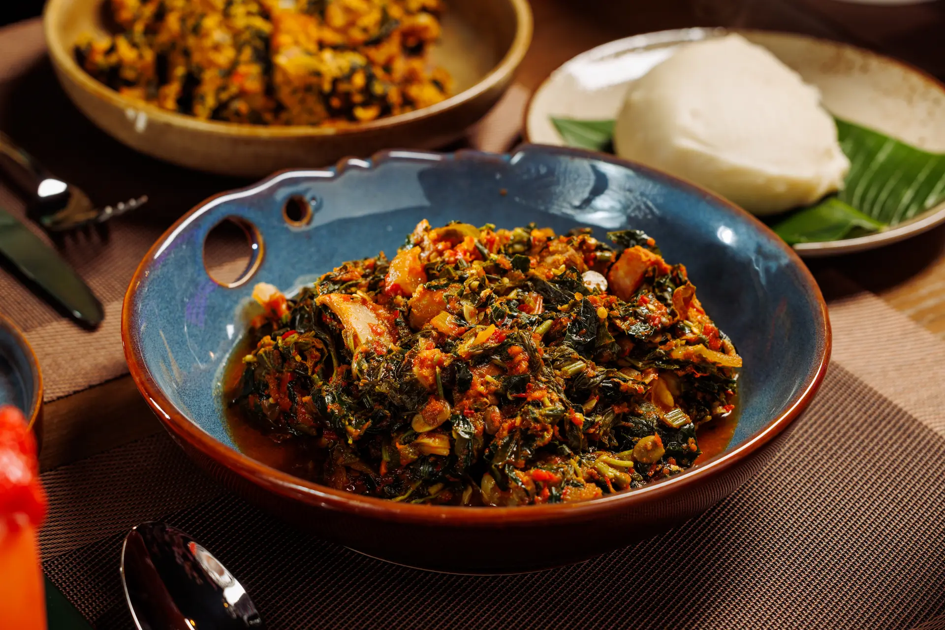 Signature Nigerian dish beautifully plated